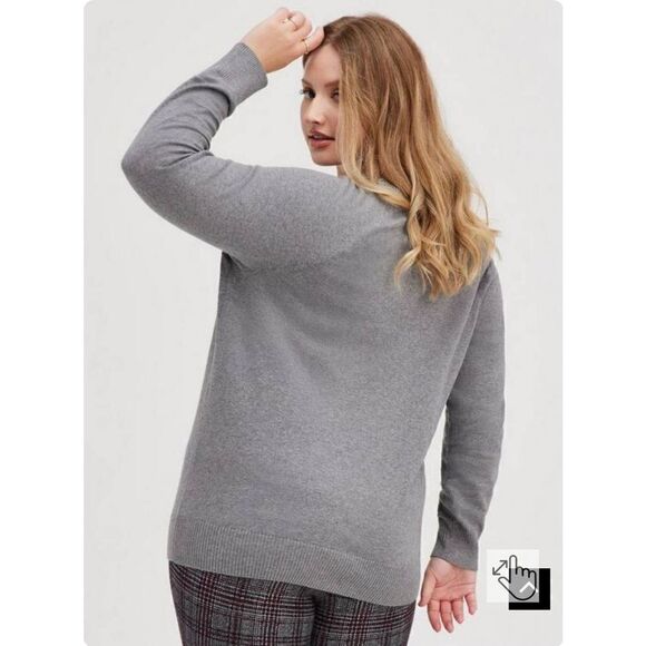 Torrid pullover crew sweater Cheers size 4X - Picture 2 of 6